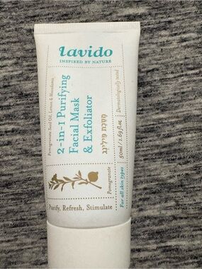 Lavido 2-in-1 Purifying Facial Mask & Exfoliator - White